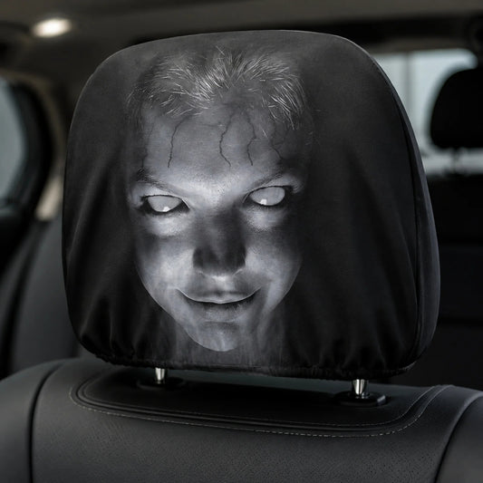Horror Face Car Headrest Covers