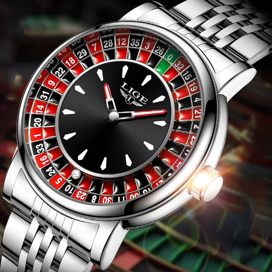 LIGE Roulette Dial Watch